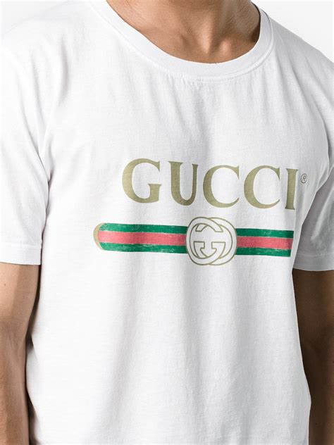 white gucci t shirt replica